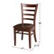 International Concepts Set of 2 Emily Side Chairs, Espresso C581-617P - alternate 4